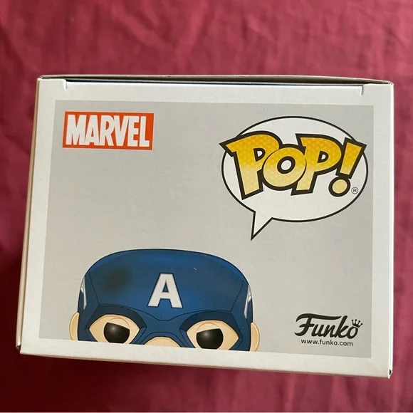 Funko Pop! Marvel Captain America Figure - Blue, Red, White - Picture 5 of 6